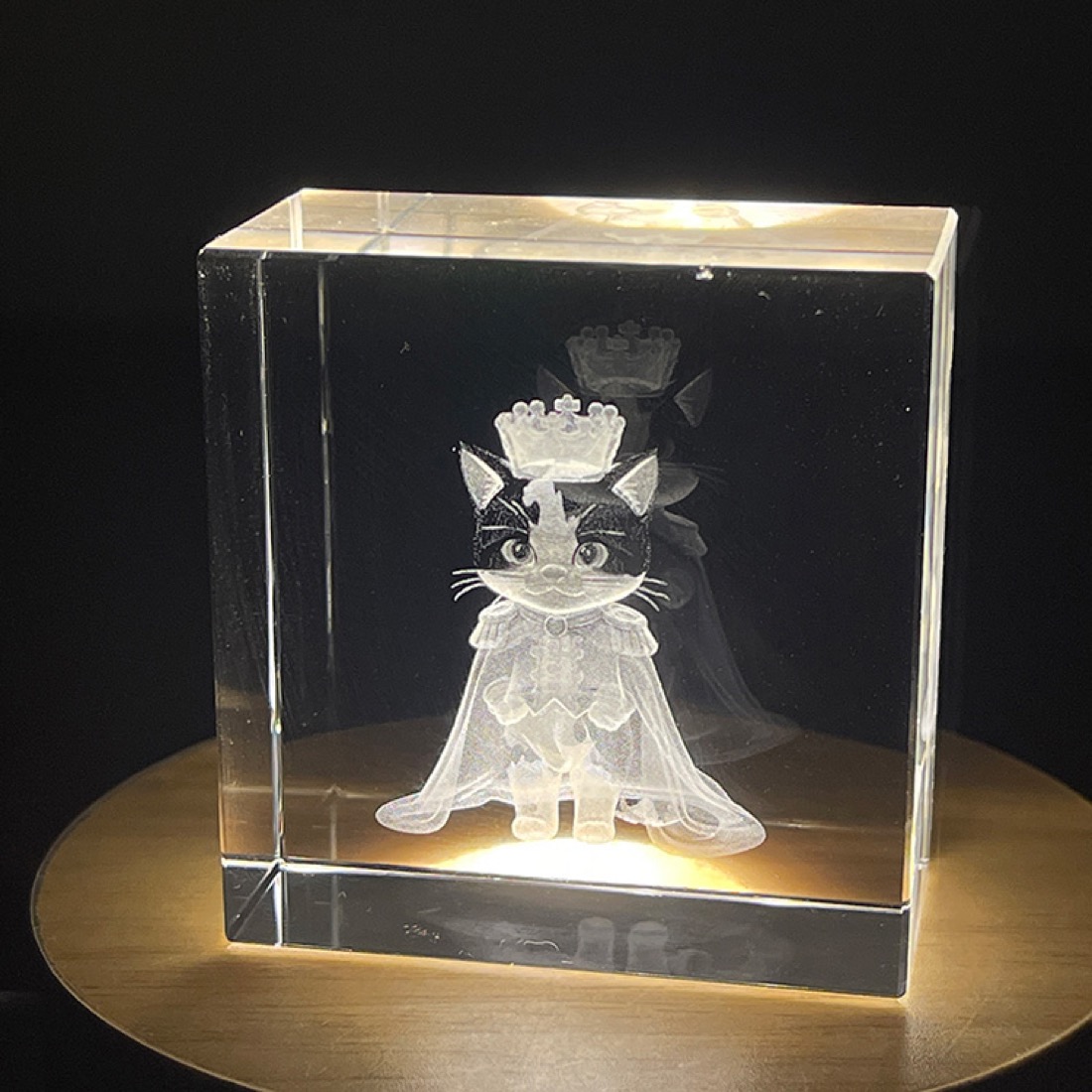 Crystal laser-processed sample