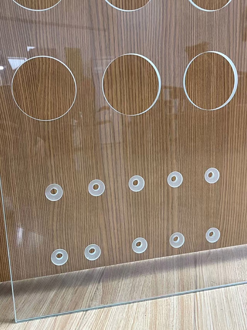 Acrylic laser-processed sample