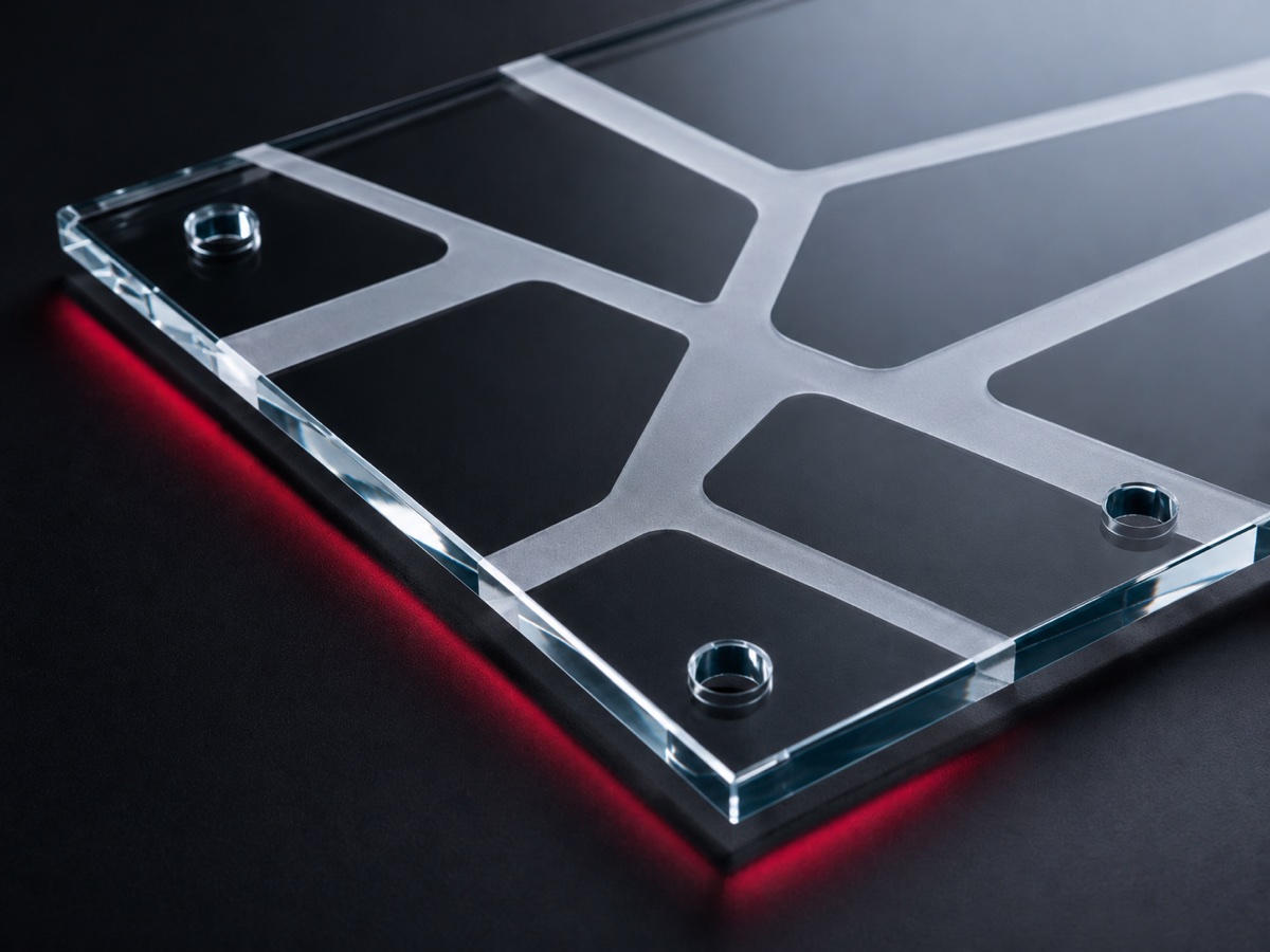 Glass laser-processed sample